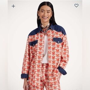 Rare Mother LA DoubleJ Collab Womans S The Tycoon Western Shirt Oversized Rodeo